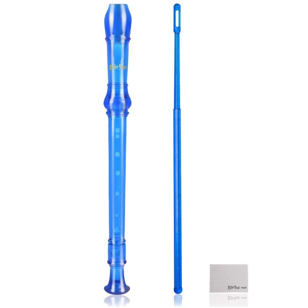 Soprano Descant Recorder-8ホール、クリーニングロッドケース付き